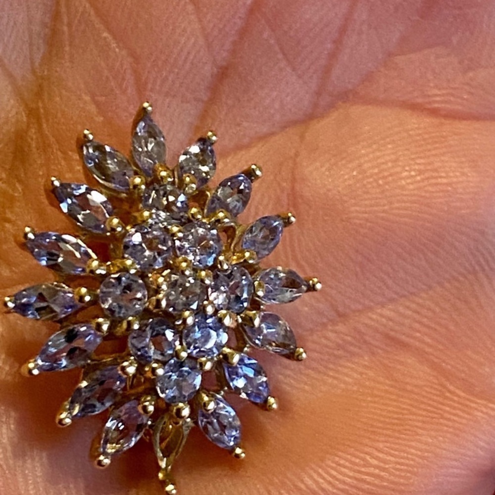 Tanzanite Pendant 14k  yellow gold
